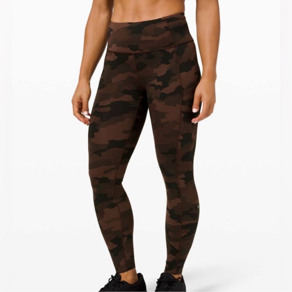 Lululemon Brown Camo Leggings